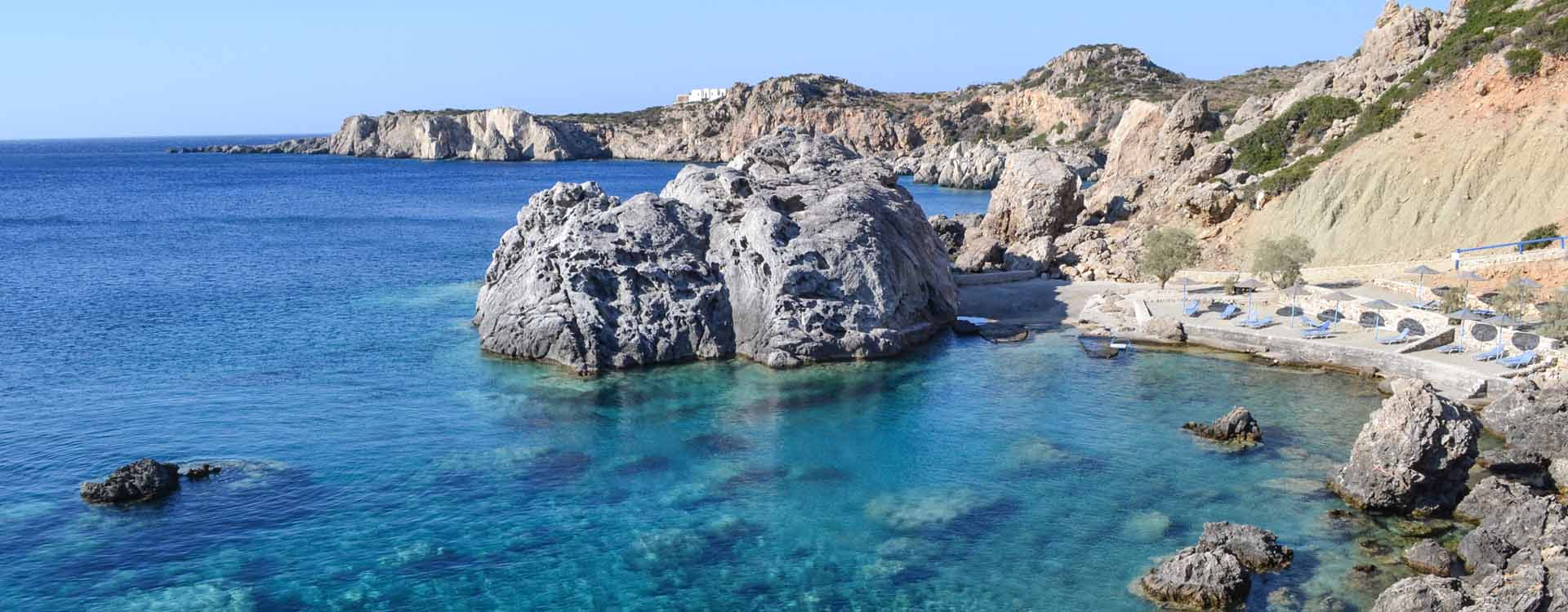 Our spectacular location, Castelia beach in Amoopi Karpathos island